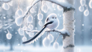 『雪の妖精』もふもふ可愛いシマエナガの画像【無料画像素材 - 商用利用可】
